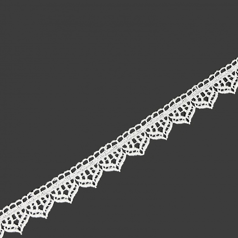 Krajka bíla - 74084 šíře 30 mm , metráž