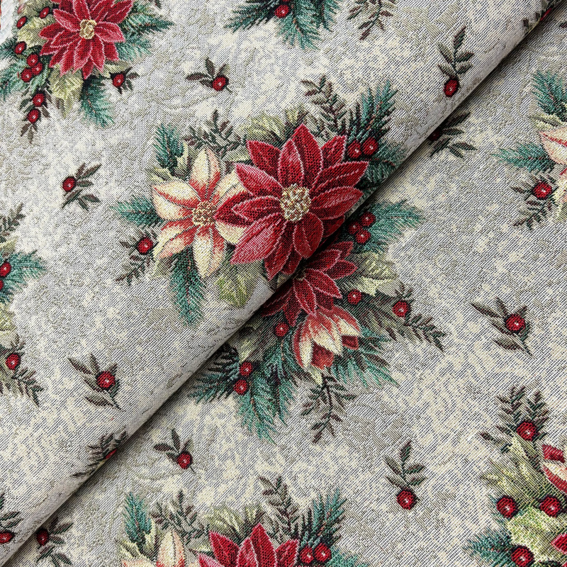 Ervi povlak na polštář gobelínový - Kouzlo vánočních květin