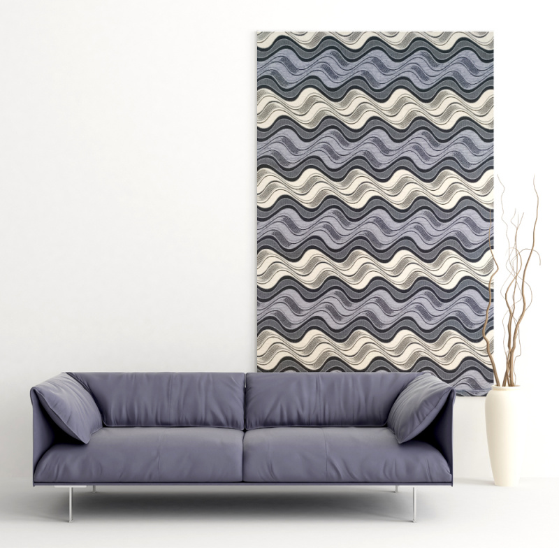 Ervi nástěnný gobelín Nehir levandulový