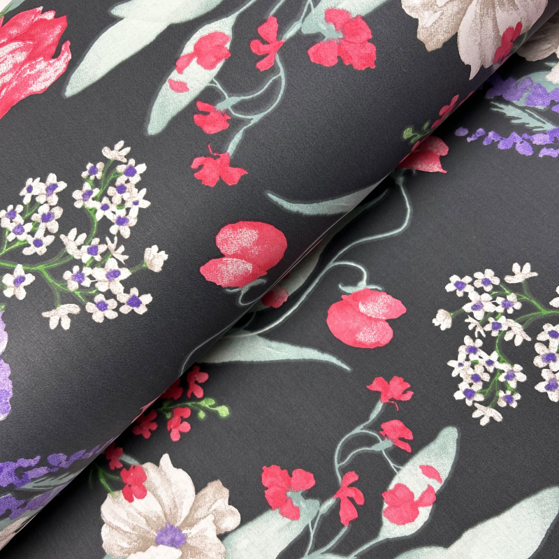 Ervi Bavlněná látka/plátno š.240 cm -  Květinová elegance 2 - 30132-4, metráž