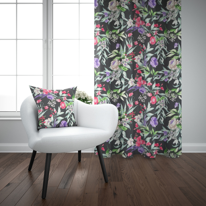 Ervi Bavlněný závěs - Květinová elegance 2