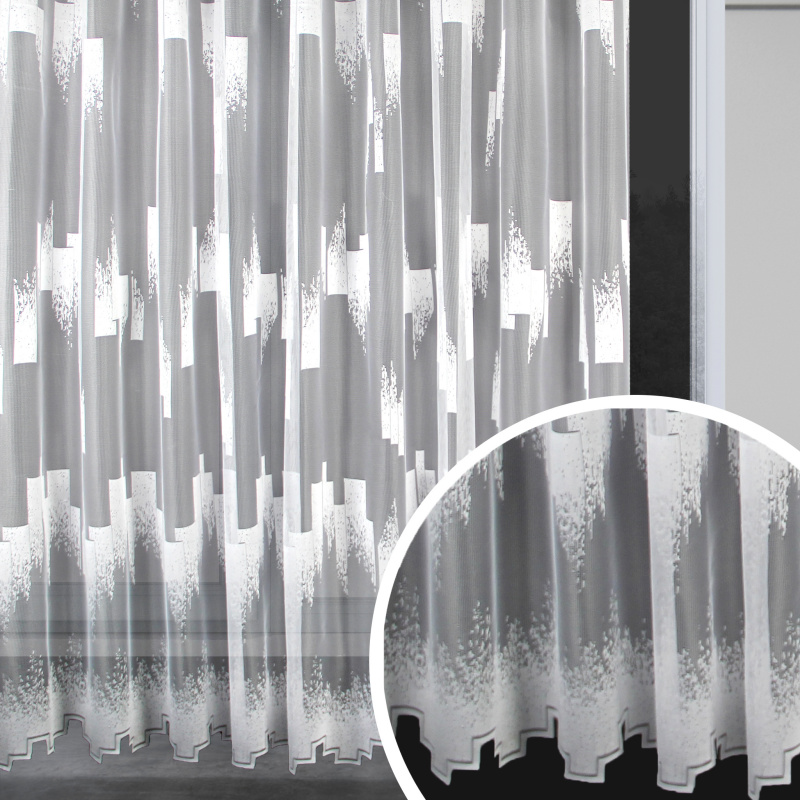 Ervi žakárová hotová záclona s řasící páskou - 8364 (různé velikosti)