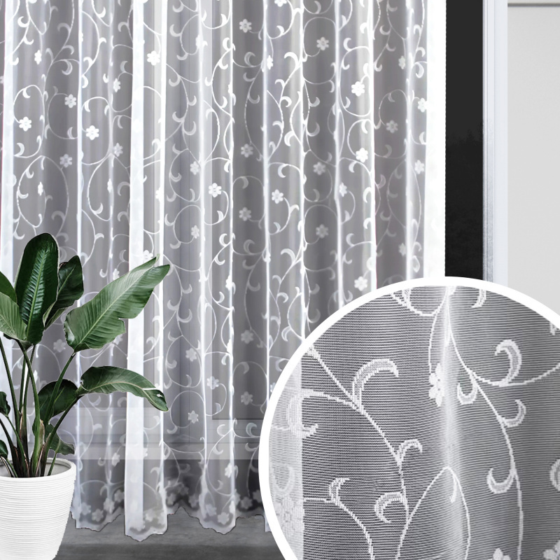 Ervi žakárová hotová záclona s řasící páskou - 7494 (různé velikosti)