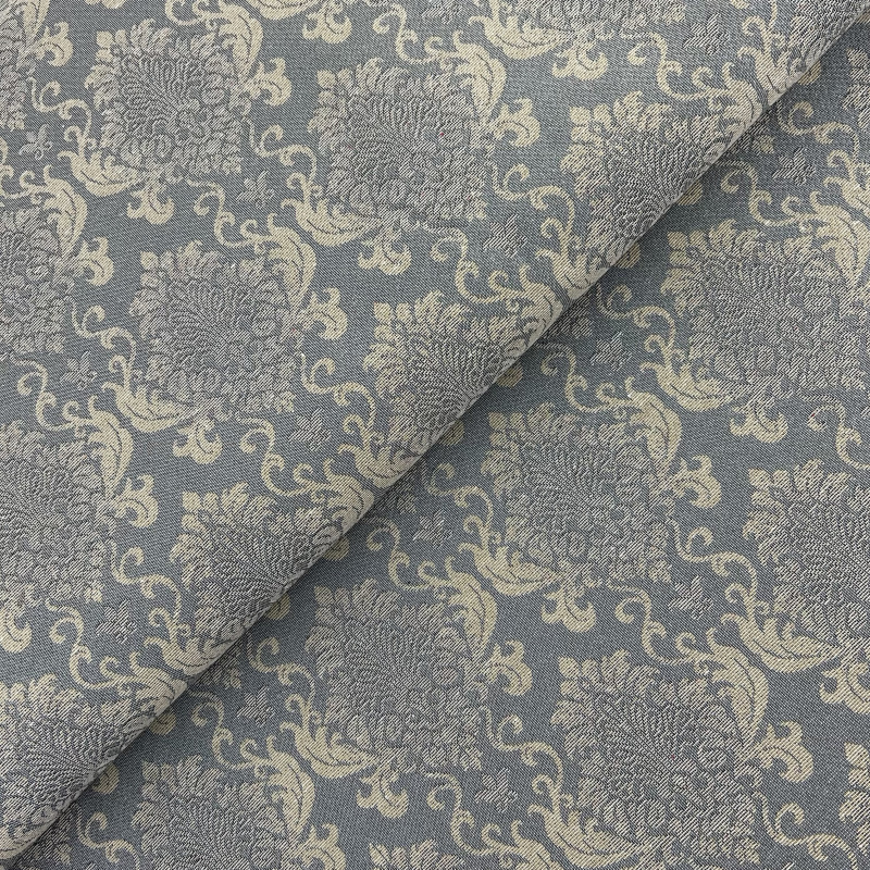 Ervi Gobelínový ubrus na stůl čtvercový - Barokní Sny na šedo-modrém