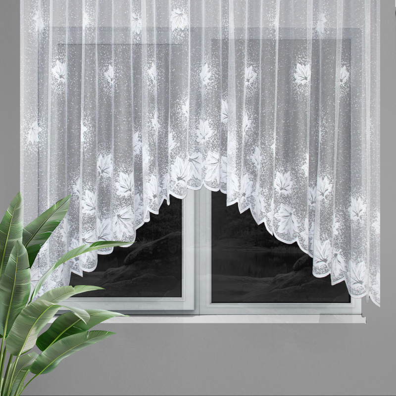 Ervi oblouková hotová záclona s řasící páskou - 18598