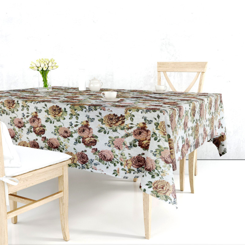 Ervi Gobelínový ubrus na stůl čtvercový - Gold cream