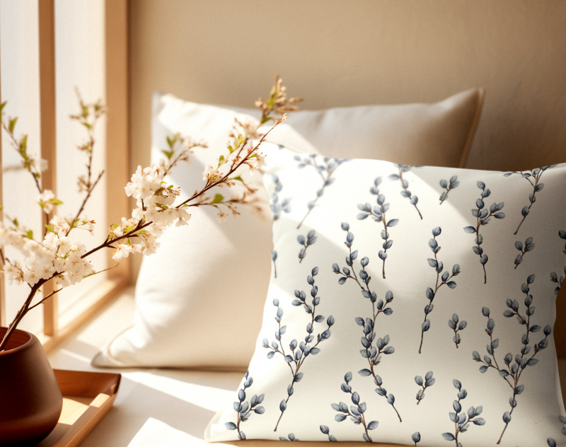 Ervi povlak na polštář Bavlněný - Kočičky - vrba