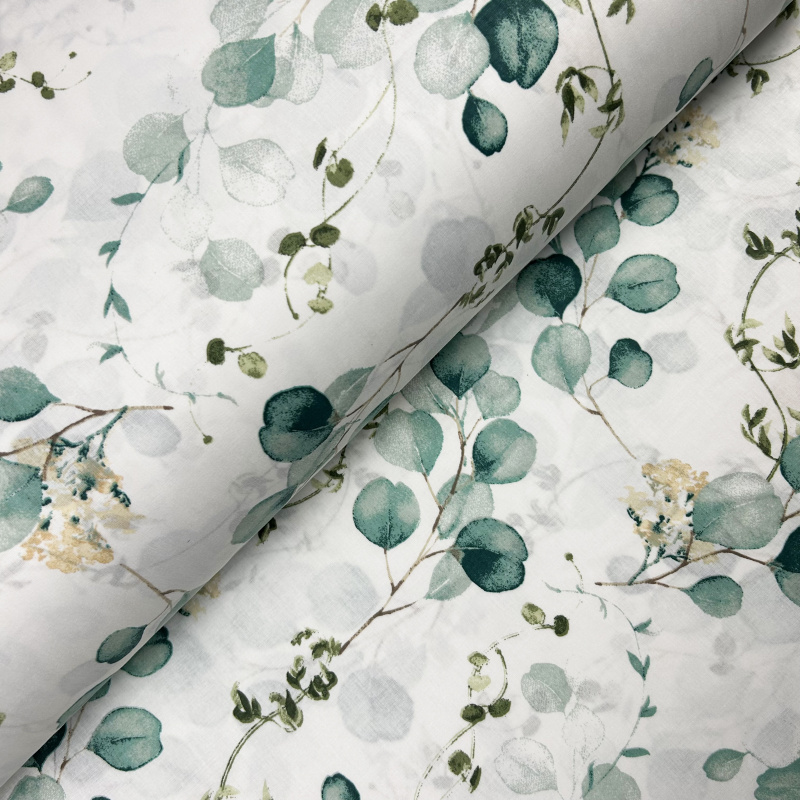 Ervi povlak na polštář Bavlněný - Eukalyptový dotek