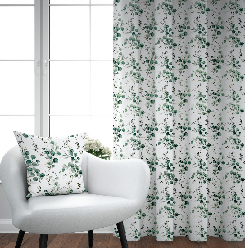 Ervi Bavlněný závěs - Eukalyptový dotek