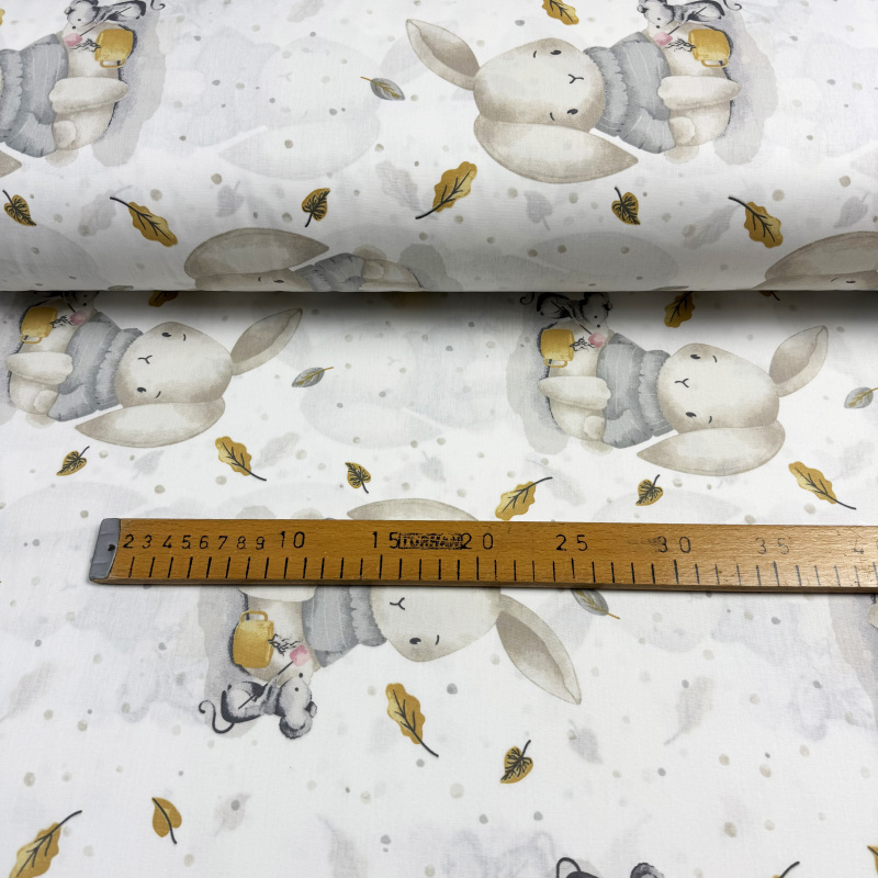 Ervi Bavlněná látka/plátno š.240cm - Zaječí pohádka - 28313-6, metráž