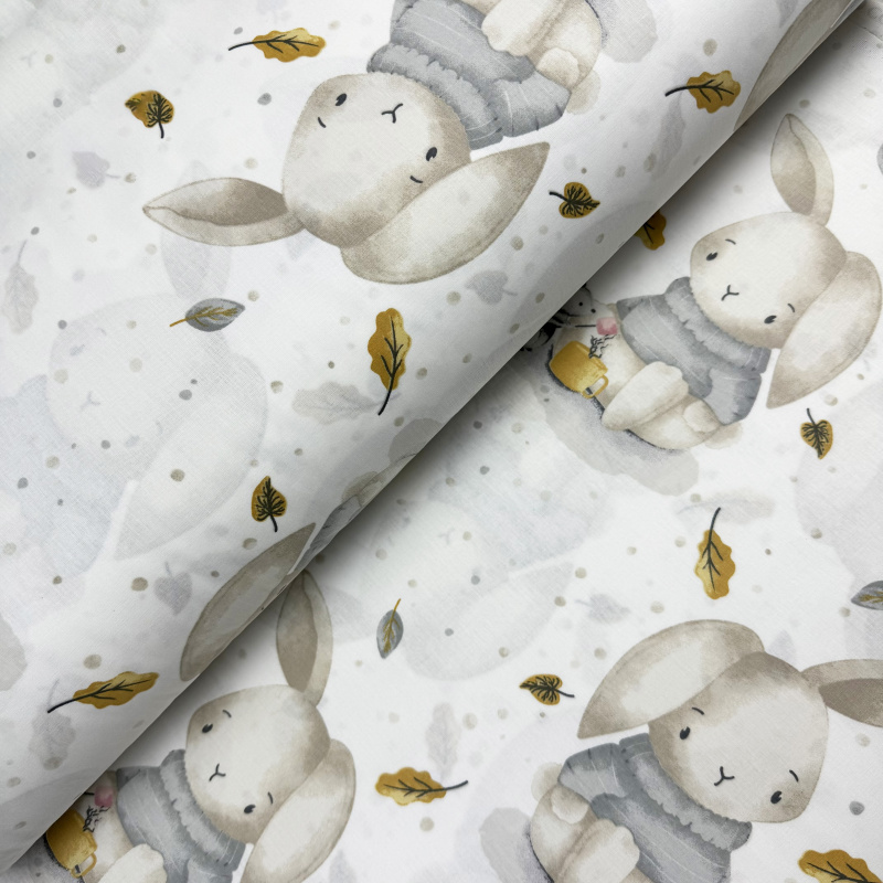 Ervi Bavlněná látka/plátno š.240cm - Zaječí pohádka - 28313-6, metráž