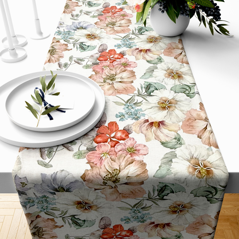 Ervi Teflonový běhoun na stůl Royal Lux - Pastelový ráj