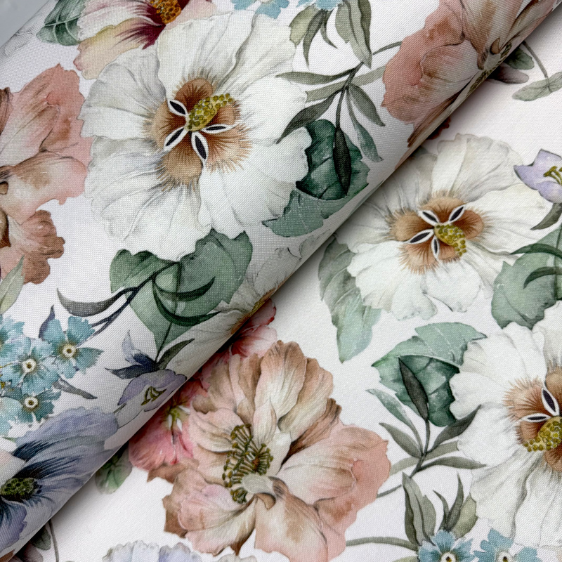 Ervi Teflonový ubrus na stůl kulatý Royal Lux - Pastelový ráj