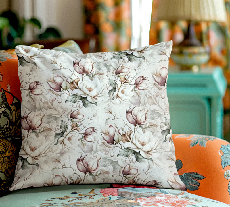 Ervi povlak na polštář dekorační Royal Lux - Magnóliová sonáta