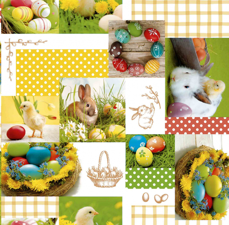 Ubrus PVC FL-1360 - Velikonoční (různé velikosti)