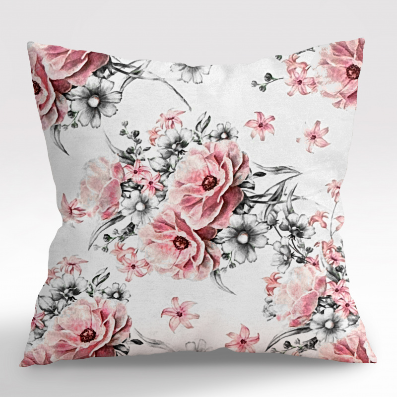 Ervi povlak na polštář dekorační Royal Lux - Růžová nostalgie