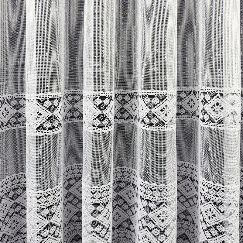 Ervi žakárová záclona bílá 7828, metráž