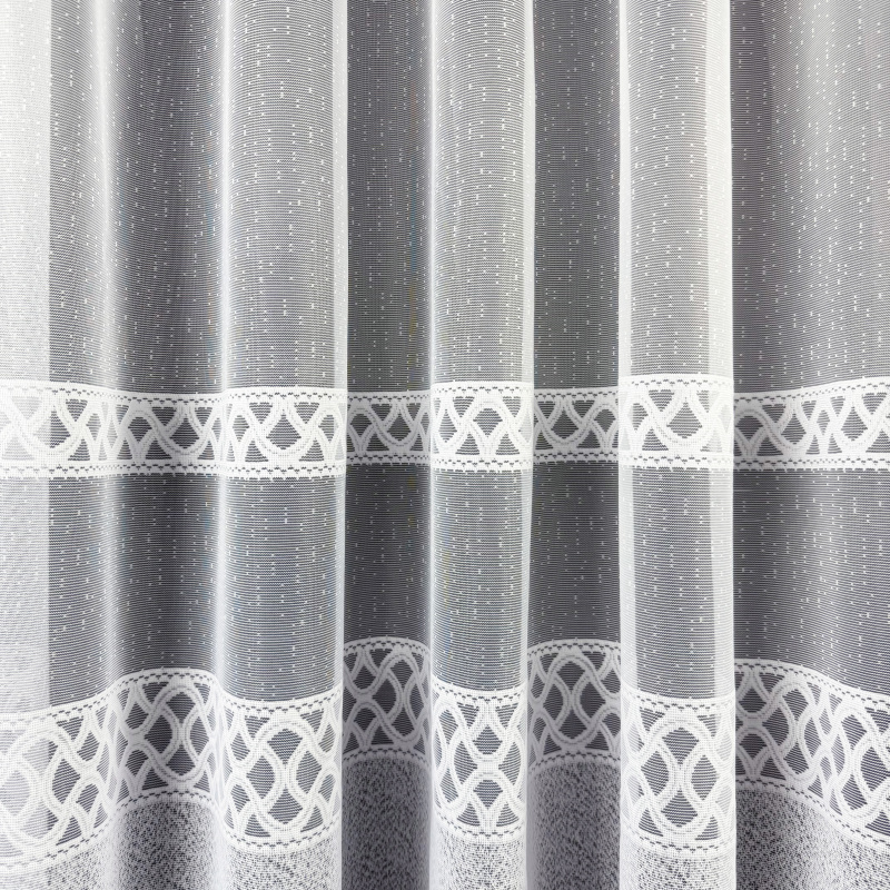 Ervi žakárová záclona bílá 7627, metráž