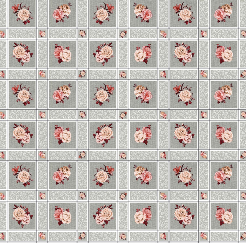 Ubrus PVC FL-1325-02 - Růžová elegance (různé velikosti)