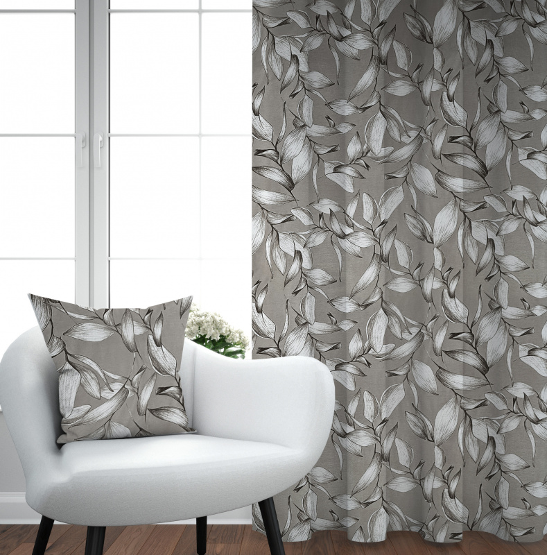 Ervi Bavlněný závěs - Elegantní větvičky