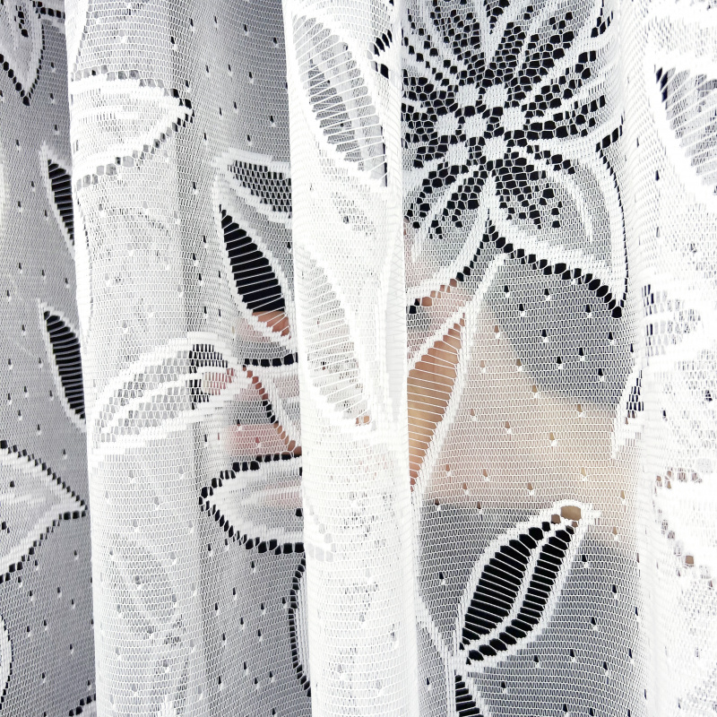 Ervi ﻿žakárová záclona bílá 4644, metráž