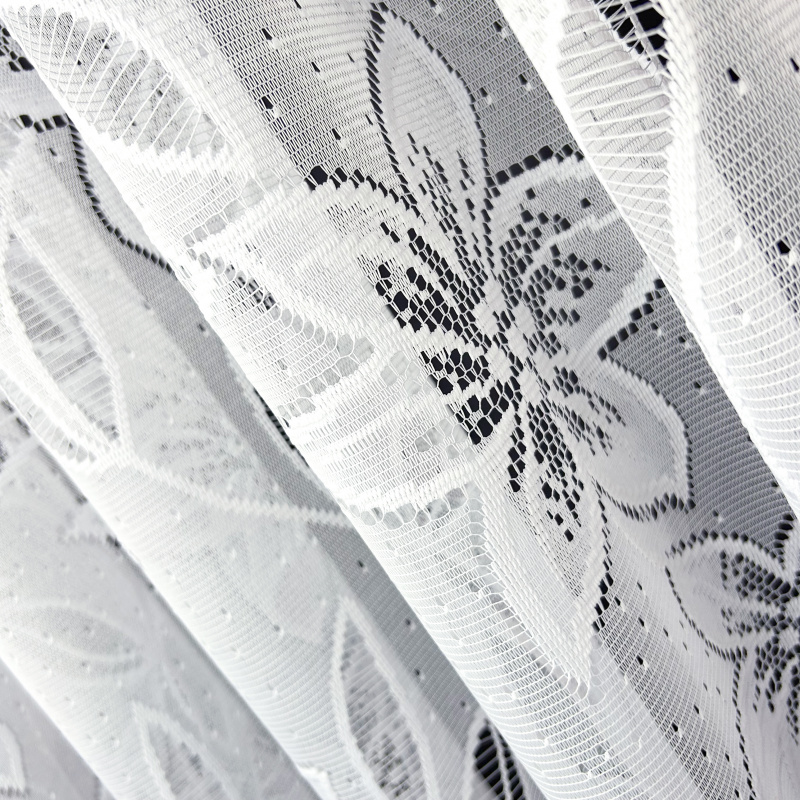 Ervi ﻿žakárová záclona bílá 4644, metráž