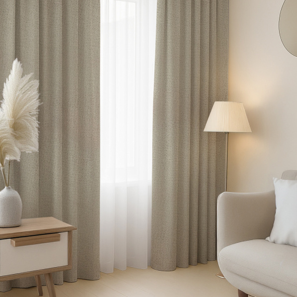 Ervi Blackout 100% zatemňovací závěs NV 31 - béžový