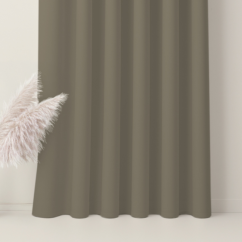 Ervi Blackout 100% zatemňovací závěs č. 06 - béžovo-hnědý