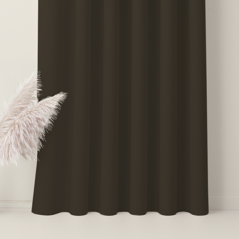 Ervi Blackout 100% zatemňovací závěs č. 18 - hnědý