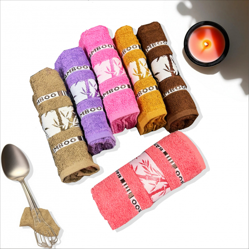 Kuchyňské utěrky De Luxe bamboo (6ks) 30x50 cm - dárkové balení