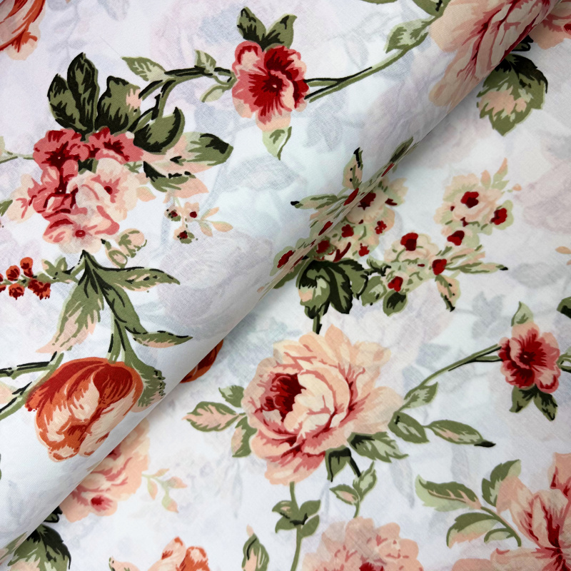 Ervi Bavlněná látka/plátno š.240cm - Šepot květin - 29094-16, metráž