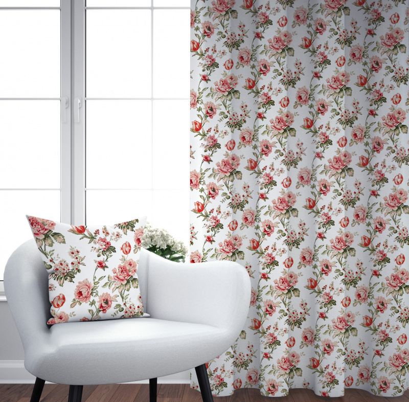 Ervi Bavlněný závěs - Šepot květin