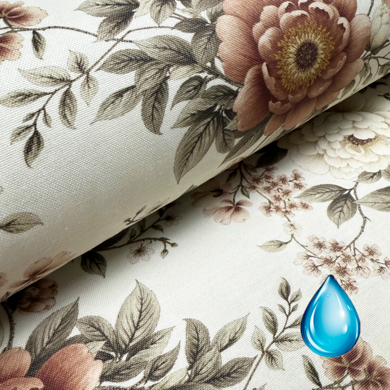 Ervi Teflonový ubrus na stůl čtvercový Royal Lux - Zahradní ráno