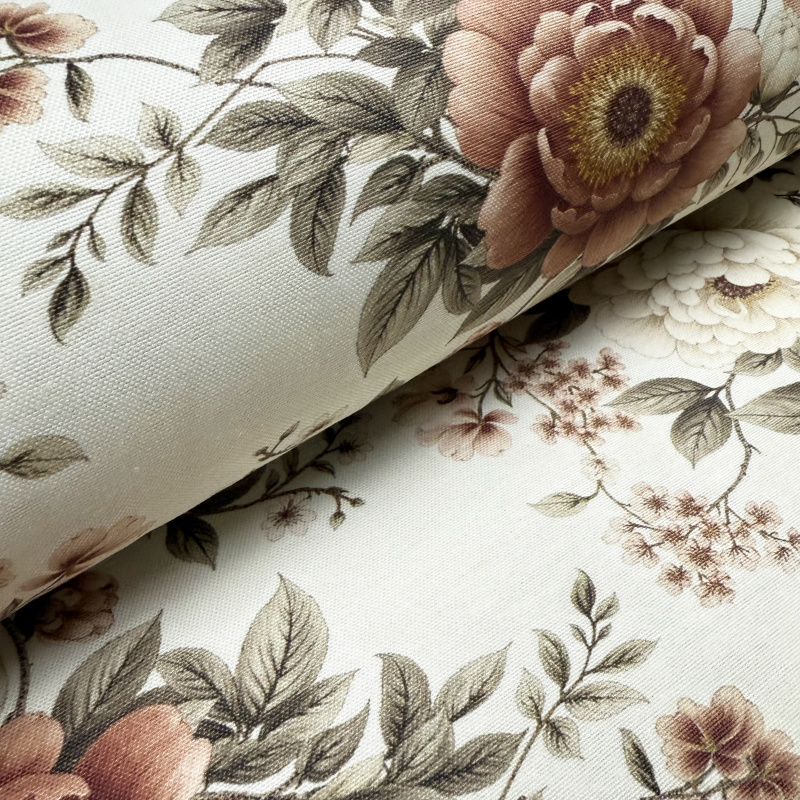 Ervi Teflonová látka Royal Lux š.180 cm - Zahradní ráno, metráž