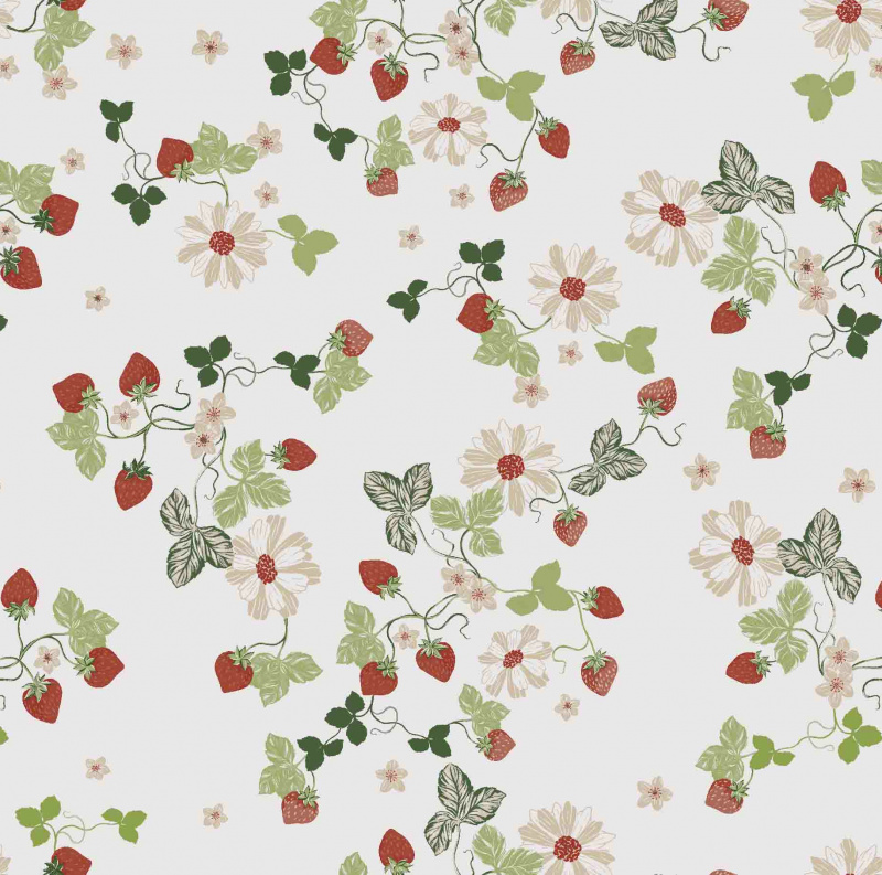 Ubrus PVC FL-1724 kulatý - Jahody (různé velikosti)