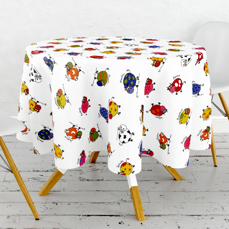 Ubrus PVC kulatý Mo-6064-Kravičky (různé velikosti)