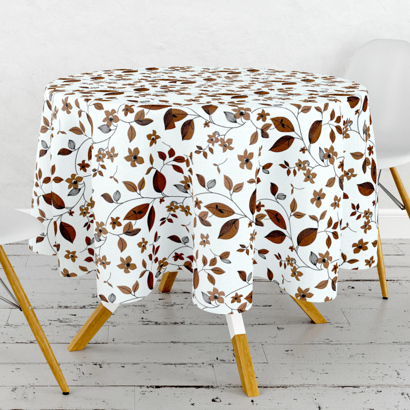 Ubrus PVC kulatý DC-950B - Pnoucí větvičky (různé velikosti)