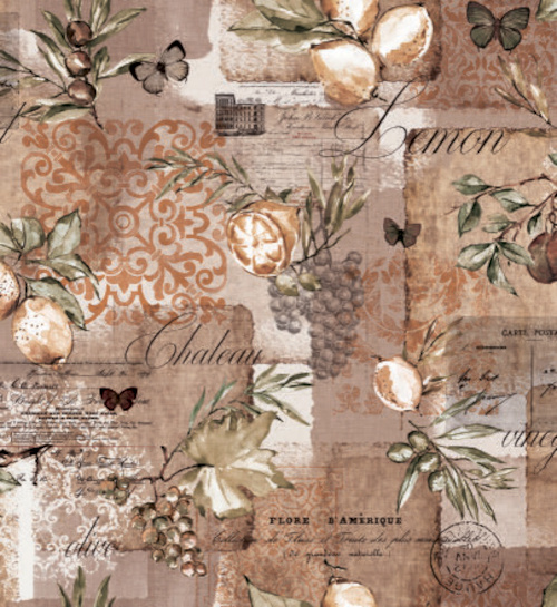 Ubrus PVC Mo-6331 - Vintage Provence (různé velikosti)