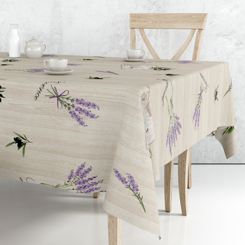 Ubrus PVC M-129B – Levandule (různé velikosti)