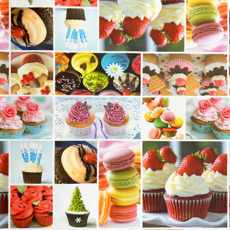 Ubrus PVC kulatý DC-810 - Sladký svět (různé velikosti)