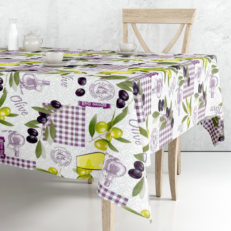 Ubrus PVC DC-227A - Olivy (různé velikosti)