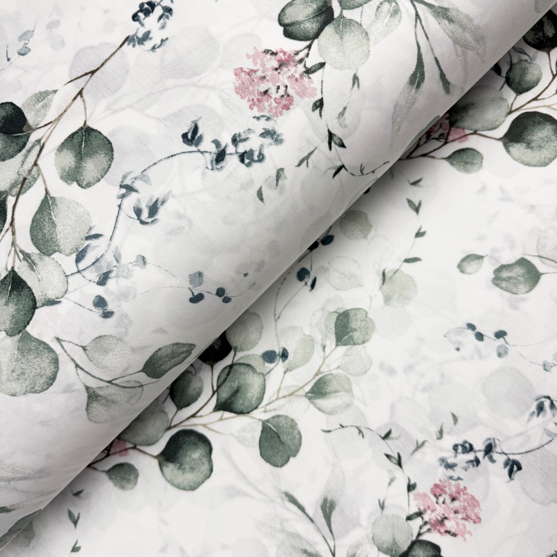 Ervi Bavlněná látka/plátno š.240cm - Eukalyptový dotek - 27606-12, metráž