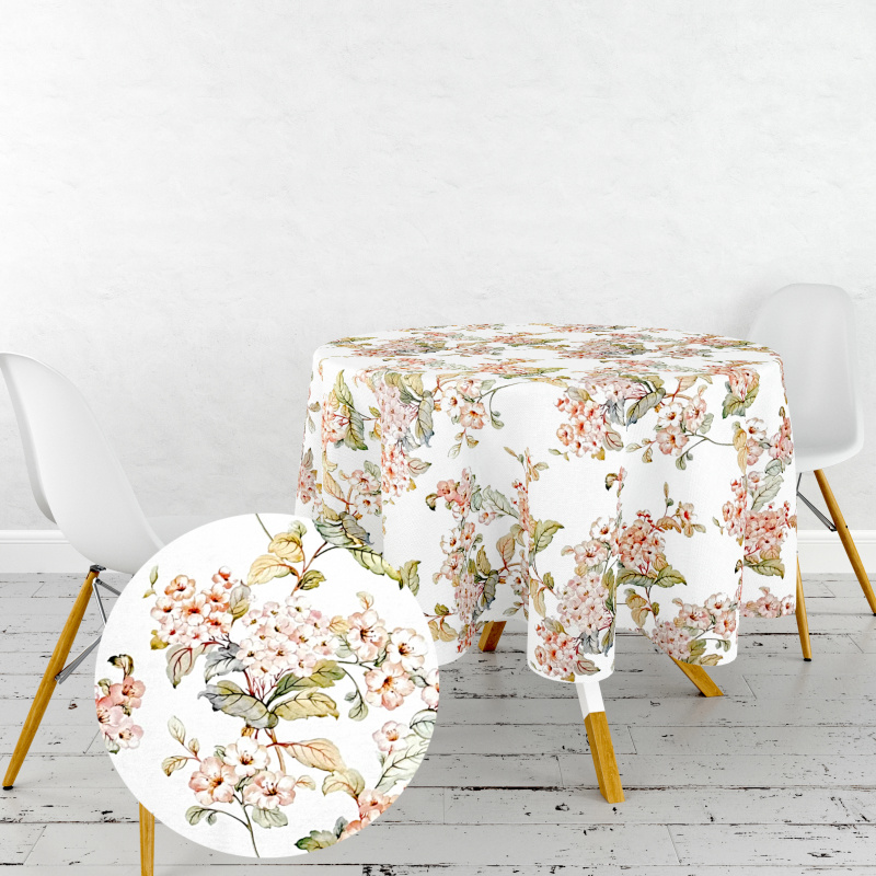 Ervi Teflonový ubrus na stůl kulatý Royal Lux - Sladká zahrada