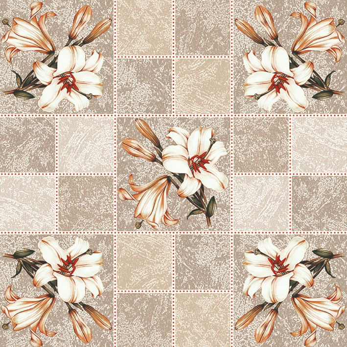 Ubrus PVC kulatý DE-118A – Liliová elegance (různé velikosti)