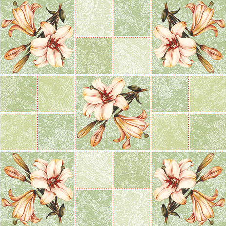 Ubrus PVC DE-118D - Jemnost lilií (různé velikosti)