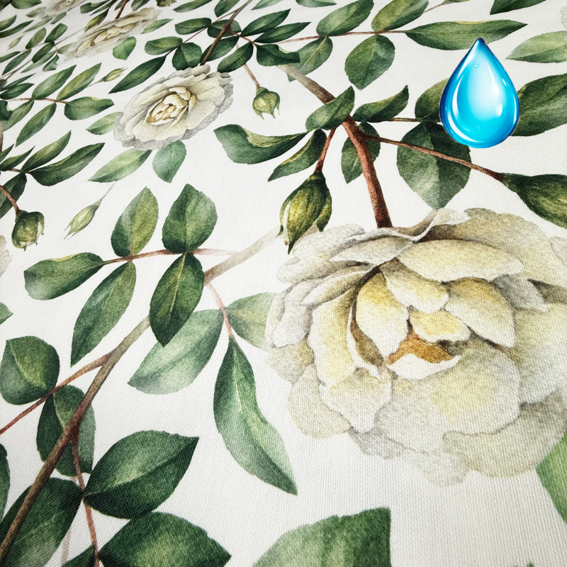 Ervi Teflonový ubrus na stůl čtvercový Royal Lux - Šepot růží