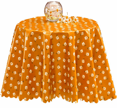 Ubrus PVC kulatý FL-1725-03 - Kopretinové pole (různé velikosti)