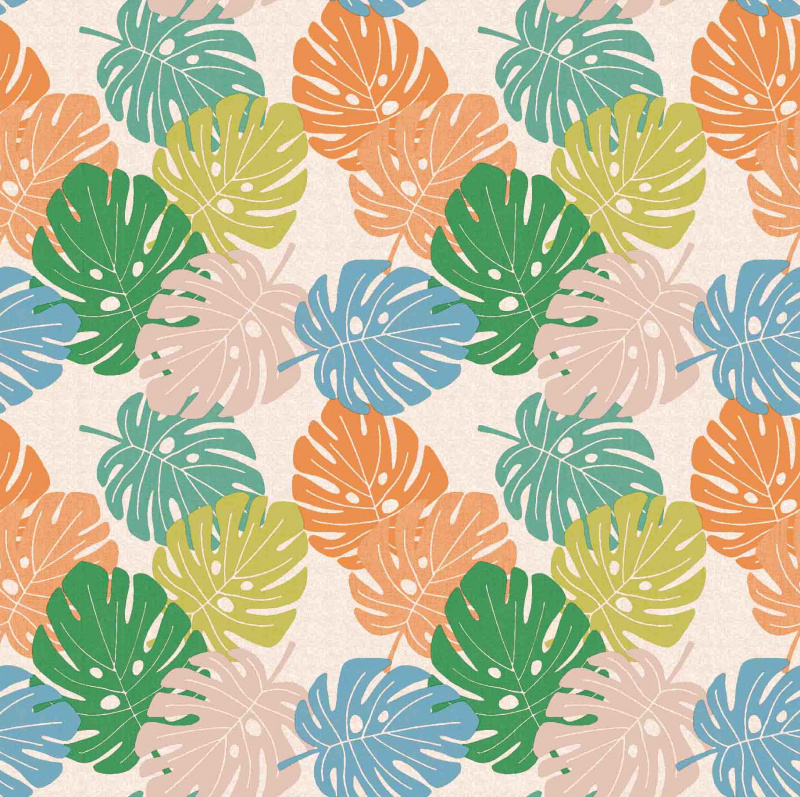 Ubrus PVC kulatý Mo-6324 – Barevné lístky (různé velikosti)