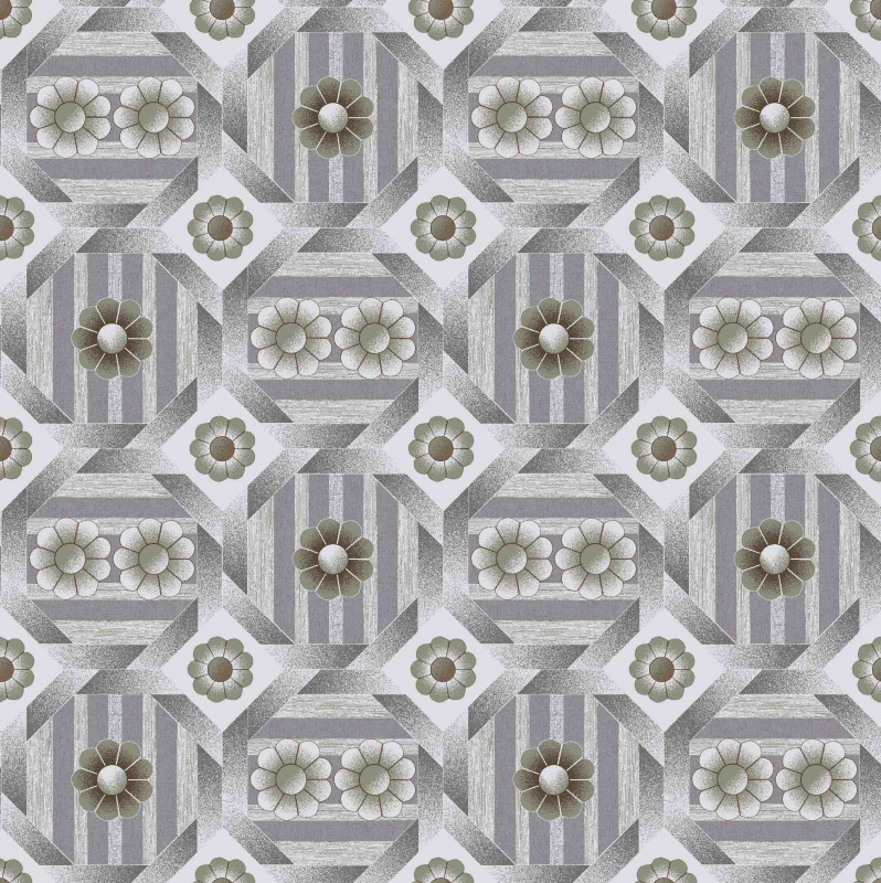 Ubrus PVC kulatý Fl-1710 – Rustikální elegance šedá (různé velikosti)