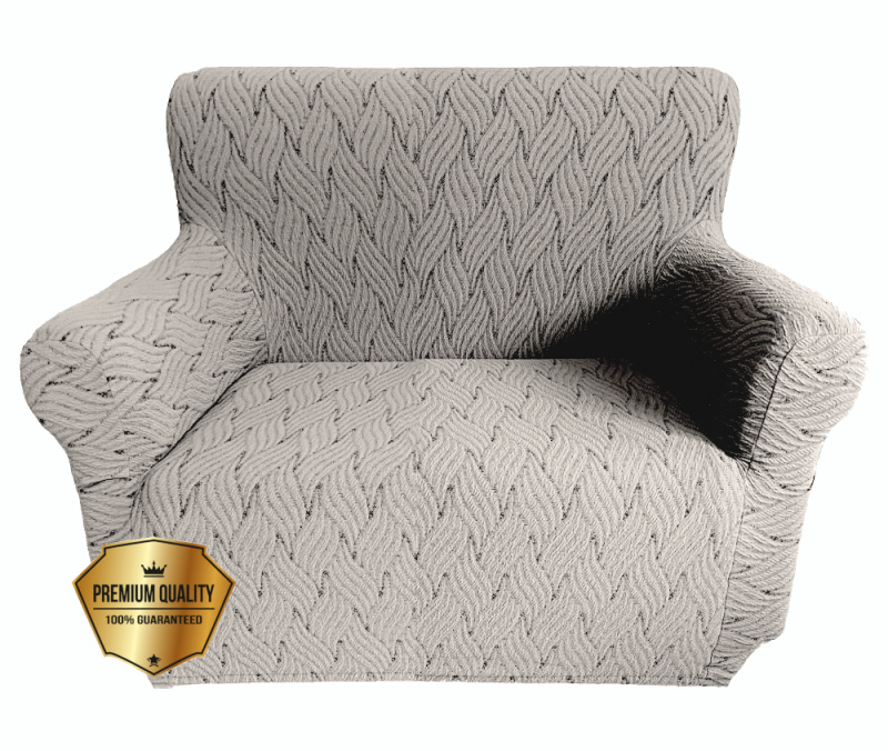 Napínací potah na křeslo Madrid - krémový